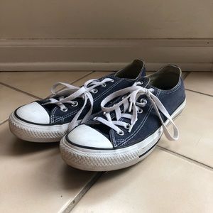 Navy Blue Low-Top Converse